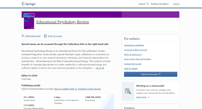 educational psychology review سایت روانشناسی تخصصی