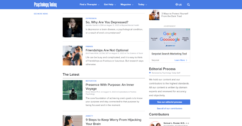 psychology today بهترین سایت های روانشناسی