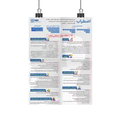 پوستر اختلالات اضطرابی روان آموز