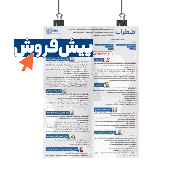 پیش فروش پوستر اختلالات اضطرابی روان آموز
