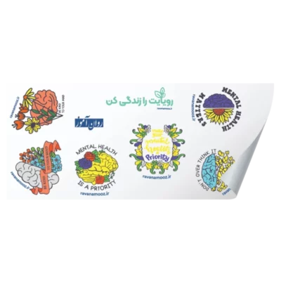 استیکر مغز و گل