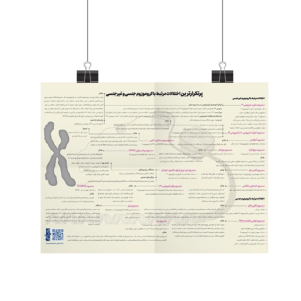 پوستر اختلالات کروموزوم جنسی و غیر جنسی روان آموز