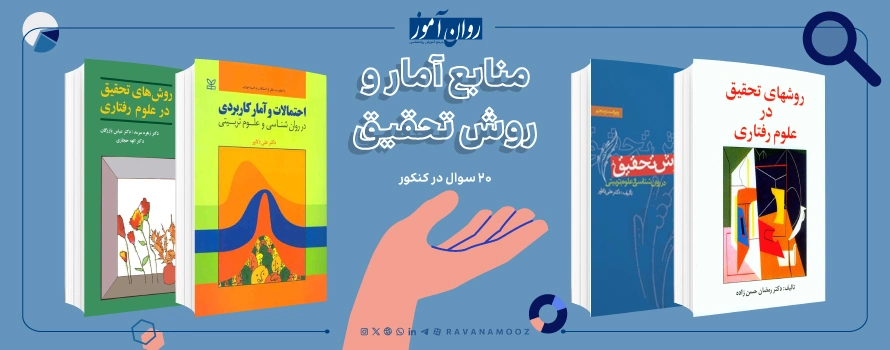 منابع کنکور ارشد روانشناسی صنعتی و سازمانی برای درس آمار و روش تحقیق