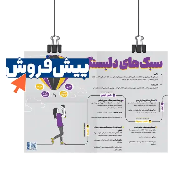 پیش فروش پوستر سبک های دلبستگی در روان آموز