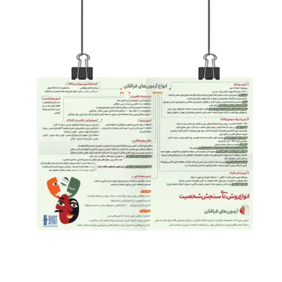 پوستر روش های سنجش شخصیت فرافکن روان آموز