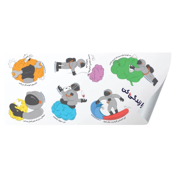 استیکر فضانورد
