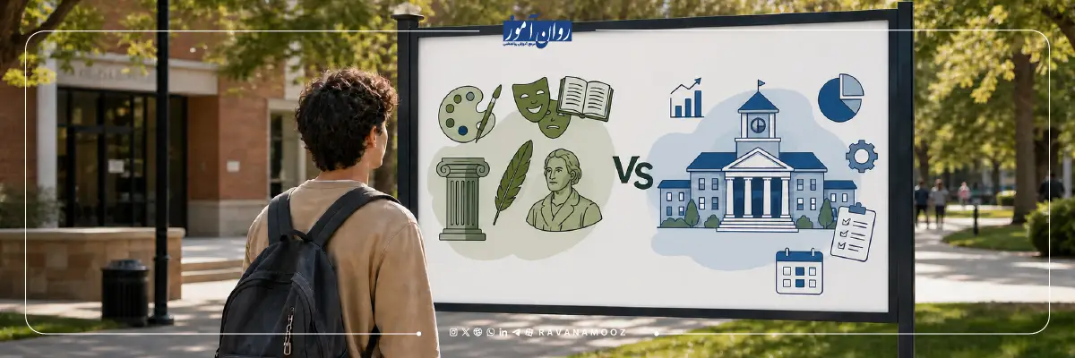 مقایسه مسیر ادامه تحصیل علوم تربیتی با روانشناسی تربیتی